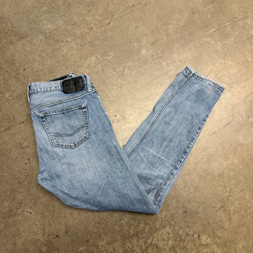 Bullhead‎ Denim Co Mens Skinny Jeans Light Wash Distressed Blue 29x30